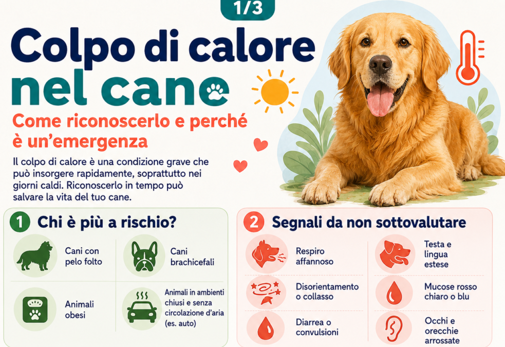 Colpo di calore cane: sintomi, rischi e cosa fare subito