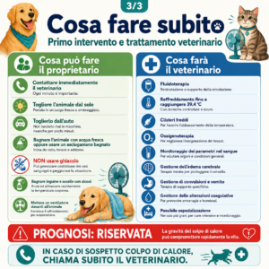Primo soccorso colpo di calore cane