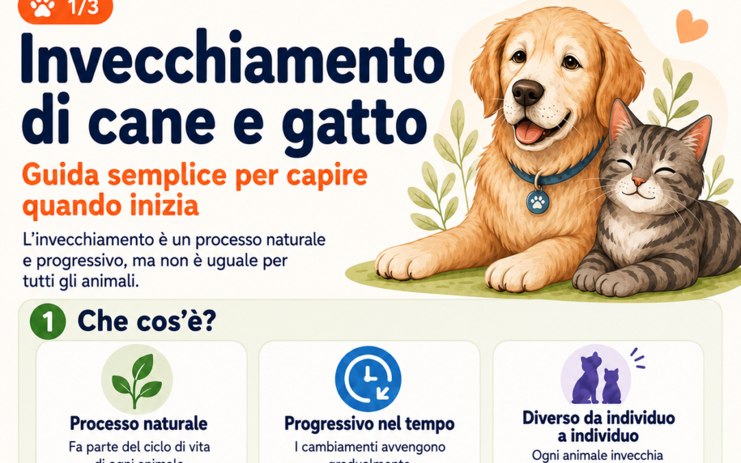 Invecchiamento cane e gatto: quando inizia e cosa cambia