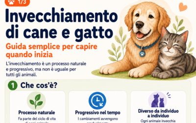 Invecchiamento cane e gatto: quando inizia e cosa cambia