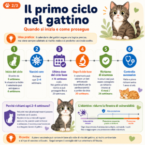 Primo ciclo vaccinale gattino