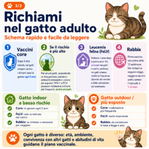 Richiami vaccino gatto adulto